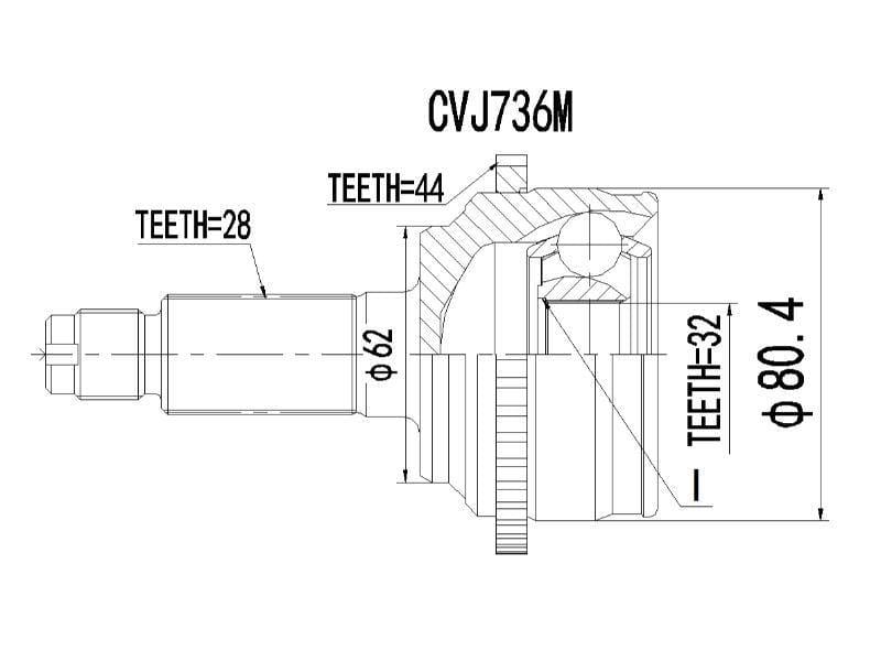 Mazda 6 2.0 - Cvj736M - Modern Auto Parts