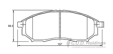 Remblokkies Voor Renault Koleos 2.5 (STEL LH & RH Wiel)