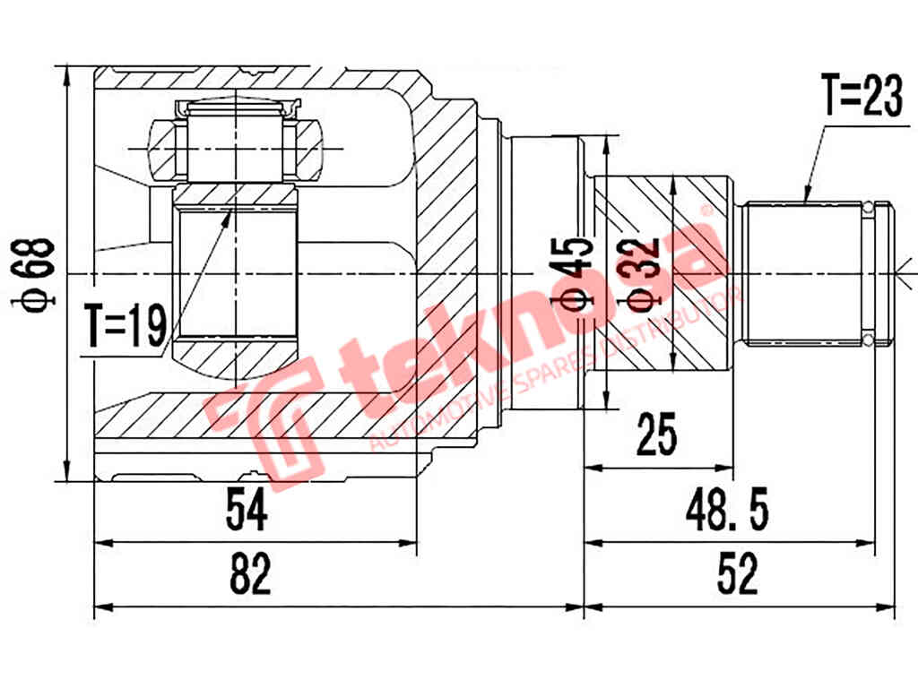 Inner Cv Joint Daihatsu Charade 1.0 1983-1987 Da6411