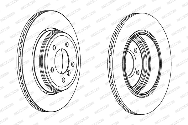 I-Brake Disc Vented Rear Bmw 5 Series (E60/ E61) (Iyodwa)