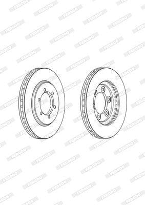 Remskyf Geventileerde Voor Nissan Hi-Rider 2-WD V6/ (Enkel)