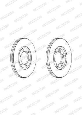 Remskyf Geventileerde Voor Kia K2700 (Enkel)