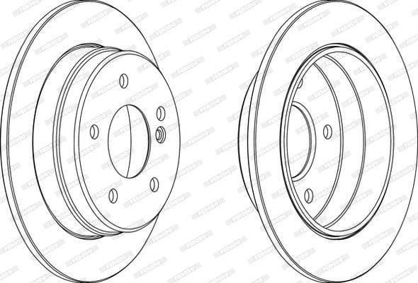 I-Brake Disc Solid Rear Merc C180/C200 W202 (Eyodwa)