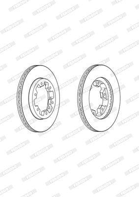 I-Brake Disc Vented Front Nissan 4X4 2.4/Sani (Single)
