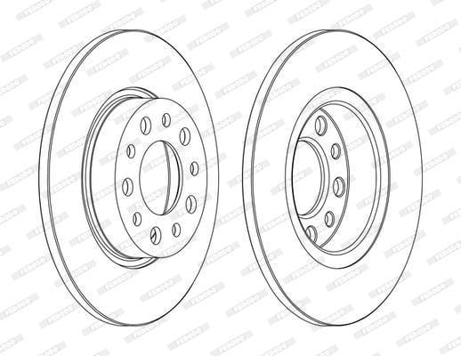 Ferodo Brake Disc (Pair) (Ddf1450C)(Pair) - Modern Auto Parts