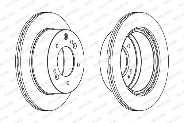 I-Brake Disc Rear Kia Sorento I (Single)