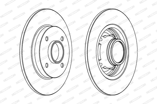 Brake Disc Rear Citroen C3 Ii (Single) Ferodo