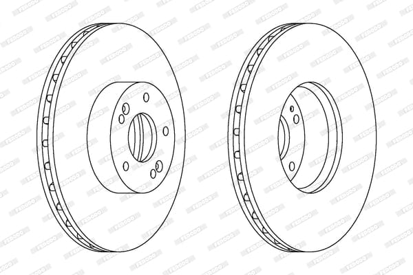 Brake Disc Vented Front Hyundai Sante Fe/ Kia Sor (Single) Ferodo