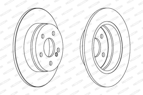 Ferodo Brake Disc Rear (Ddf1689X)(Single) - Modern Auto Parts