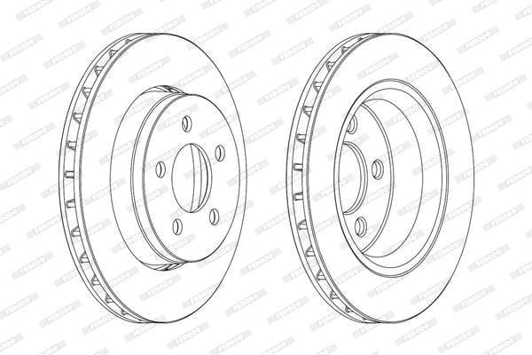 Ferodo Brake Disc (Pair) Front (Ddf1759)(Pair) - Modern Auto Parts