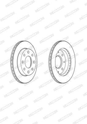 Brake Disc Vented Front Tata Indigo (Single) Ferodo