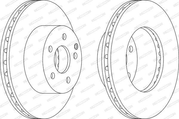I-Brake Disc Front Toyota Auris (Eyodwa)