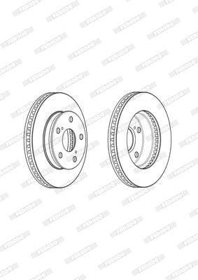 Remskyf Geventileerde Voor Toyota Hilux Raider 4X2 1 (Enkel)