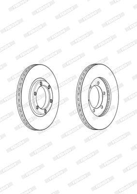 Brake Disc Vented Front Isuzu Relay (Single)