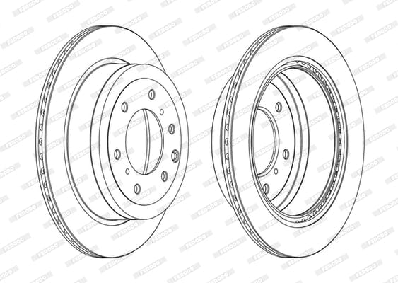 I-Brake Disc (Pair) I-Mitsubishi Shogun Iv yangemuva (Isethi)