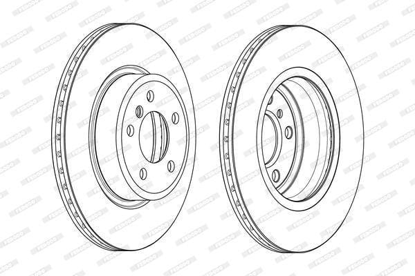 Ferodo Brake Disc (Pair) Front Vented (Ddf2039C) - Modern Auto Parts