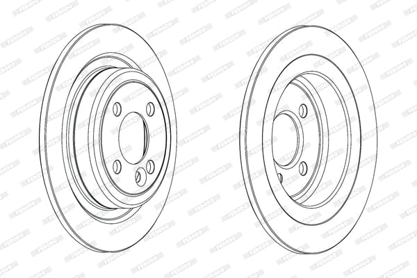 Brake Disc Rear Mini Cooper R56 Countryman, Paceman 1.6i (DDF2124C) (PAIR)