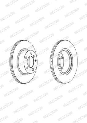 I-Brake Disc Vented Front Bmw F20/ F21/ F30/ F35 (Iyodwa)