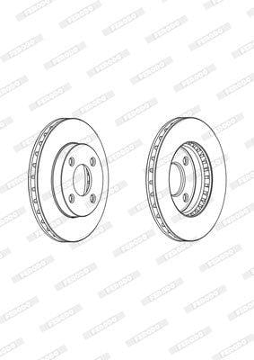 I-Brake Disc Front Datsun Go (Iyodwa)