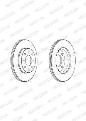 Remskyf Geventileerde Voor Honda Jazz (Enkel)