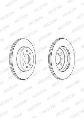 Remskyf Geventileerde Voor Isuzu Kb300 (Enkel)
