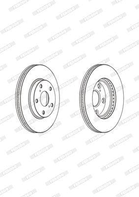 Brake Disc Vented Front Toyota 1.8 Auris (Single)