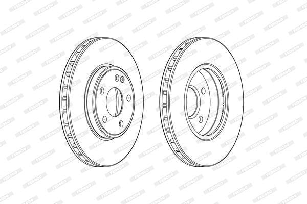 Ferodo Brake Disc (Pair) Front (Ddf2460C)(Single) - Modern Auto Parts