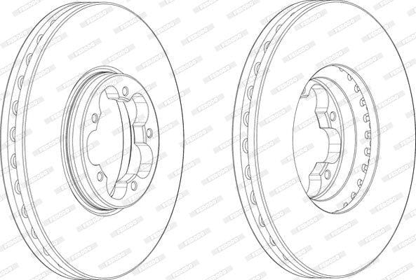 Brake Disc Vented Front Ford Transit/Tourneo (Single)