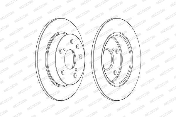 Ferodo Brake Disc Pair Rear (Ddf2493C) - Modern Auto Parts