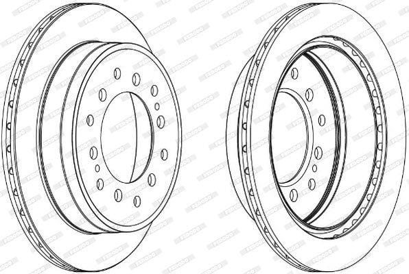 Remskyf Soliede Agter Toyota Fortuner (Enkel)