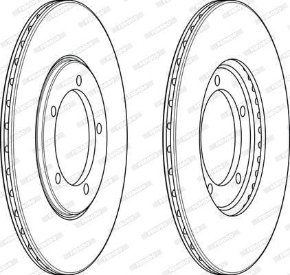 Brake Disc Front Mahindra Bolero Camper Pi (Single) Ferodo