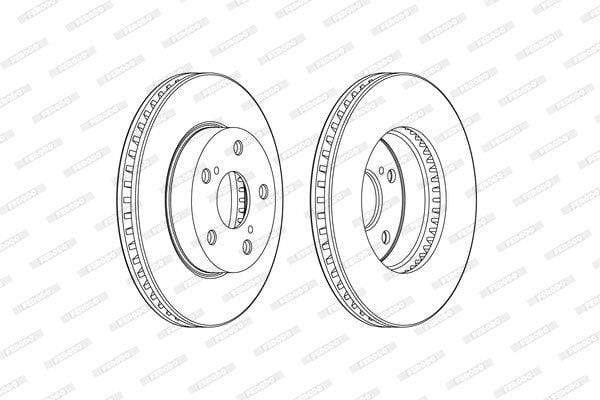 Remskyf Geventileerde Voor Toyota Hilux 2016-Aan (Enkel)