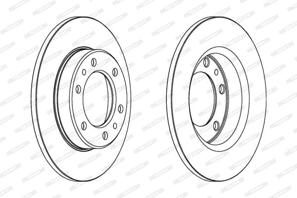 IBrake Disc Solid Front Toyota Hilux Rn/Ln/Yn 4X4 (Single)