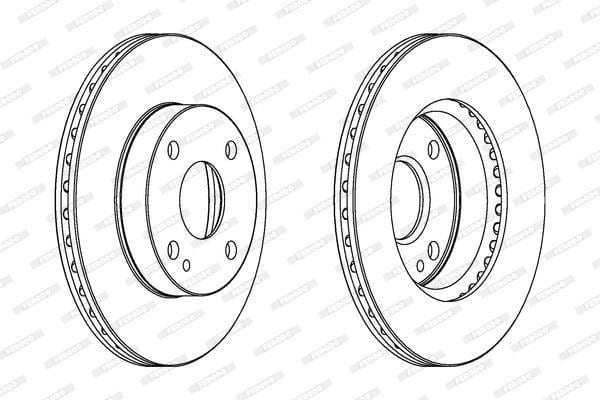 Ferodo Brake Disc (Pair) (Ddf497) - Modern Auto Parts