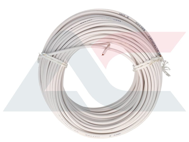 Elektriese Kabel 2.00mm Wit (30M)