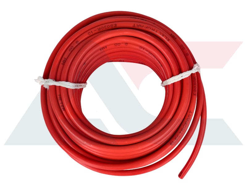 Elektriese Kabel 8.00mm Rooi (10M)