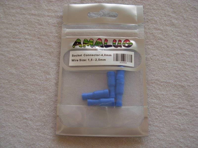 Blue Female Pack 5 Terminal (EL0004)