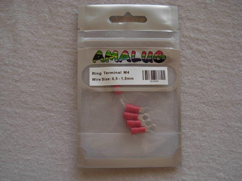 Red Ring Pack 5 Terminal (EL0008)