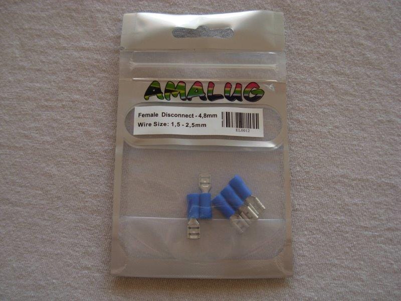 Blue Female Pack 5 Terminal (EL0012)