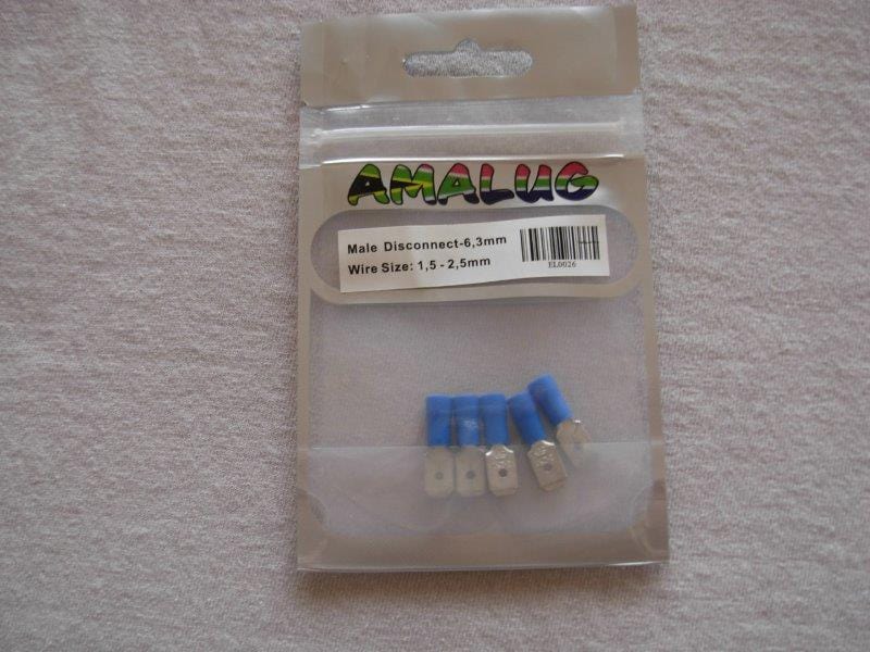 Blue Male Pack 5 Terminal (EL0026)