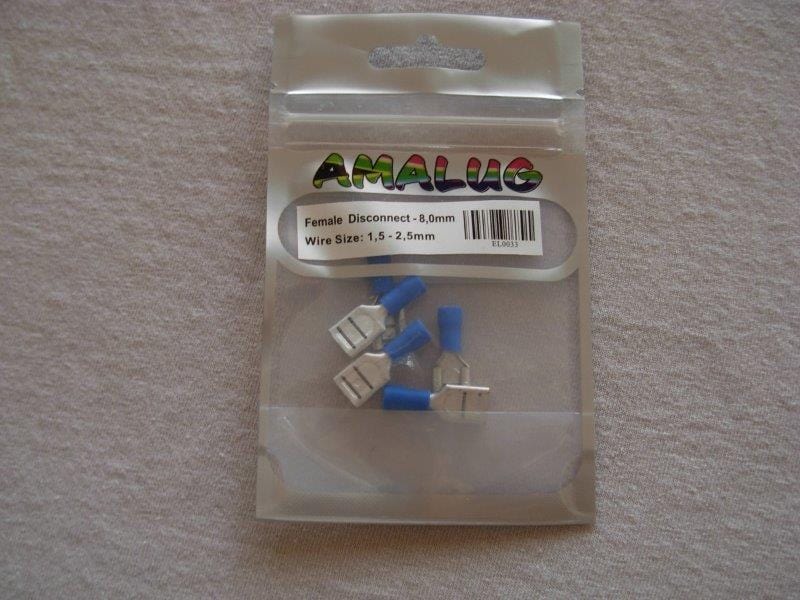 Blue Female Pack 5 Terminal (EL0033)