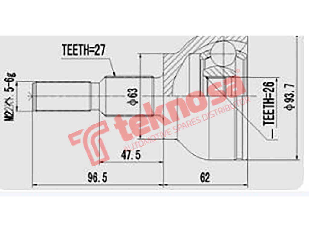 Outer Cv Joint Ford Focus Mk3 1.5 Eb 1.5Tdci 2.0Tdci Ford Kuga 20