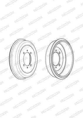 Ferodo Brake Drum Rear (Fdr329302)(Single) - Modern Auto Parts