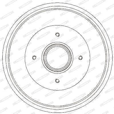 Ferodo Brake Drum -Rear (Fdr329731)(Single) - Modern Auto Parts