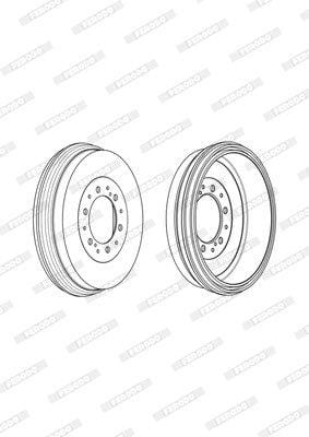 Remtrommel Agter Toyota Hilux Legend 4.0 Enkel (Ferodo Fdr329761)