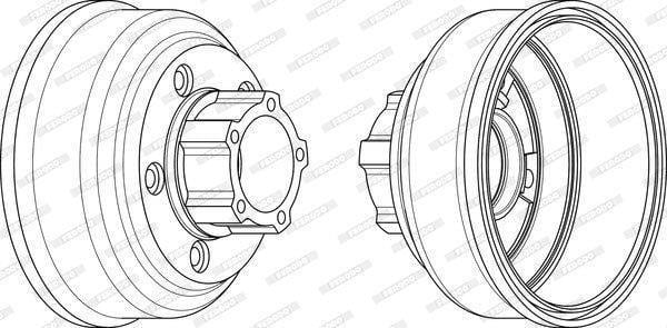 Ferodo Brake Drum Rear (Fdr329807)(Single) - Modern Auto Parts