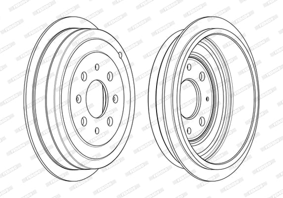 Brake Drum R- 4462 Opel Adam Single (Ferodo Fdr329809)
