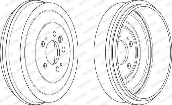 Brake Drum Rear Vw Amarok Single (Ferodo Fdr329827)