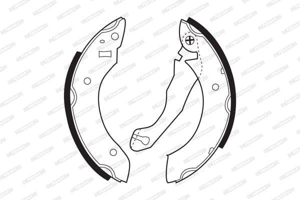 Brake Shoes Ford Escort Xr3,Bantam,Rustler Cvh,B3,B6 Front Solidb164 Ferodo