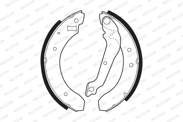 Brake Shoes Ford Sierra 1.6,2.0,2.3 Sapphire 1.6,2.0,2.3 Front Solidb176 Ferodo